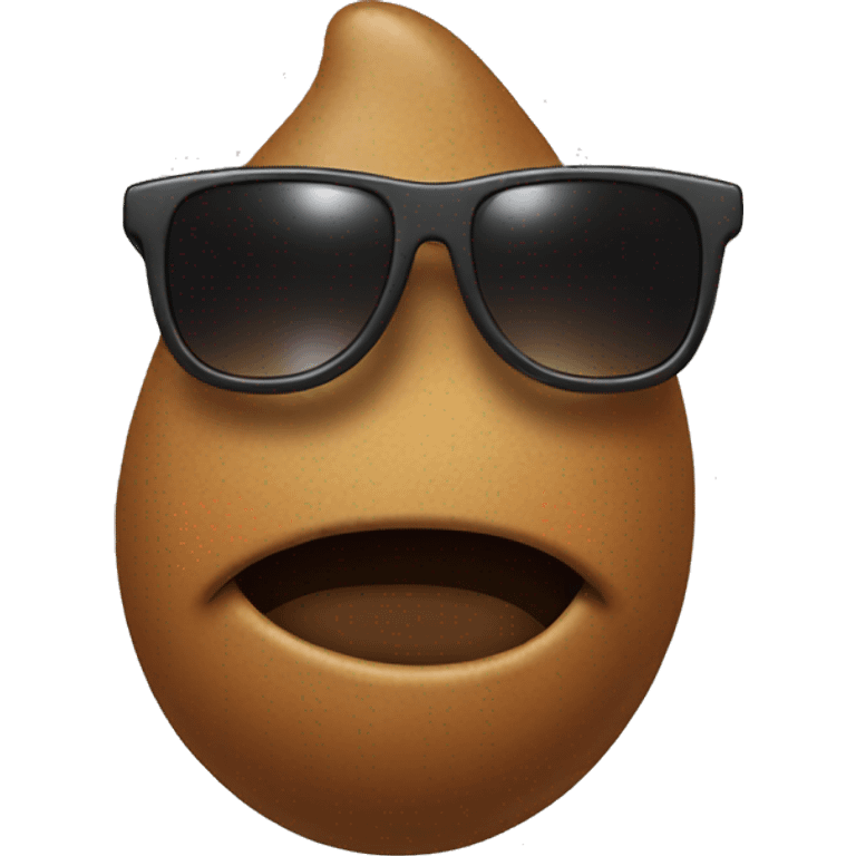 Poop wearing sunglasses emoji