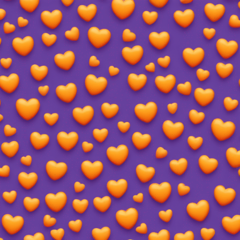 Orange heart emoji