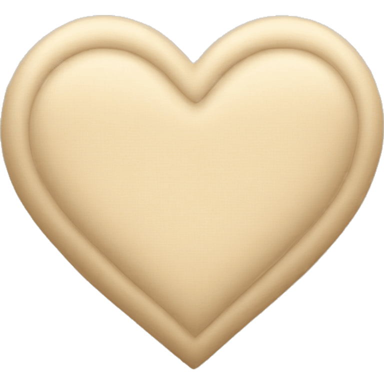 Beige heart  emoji