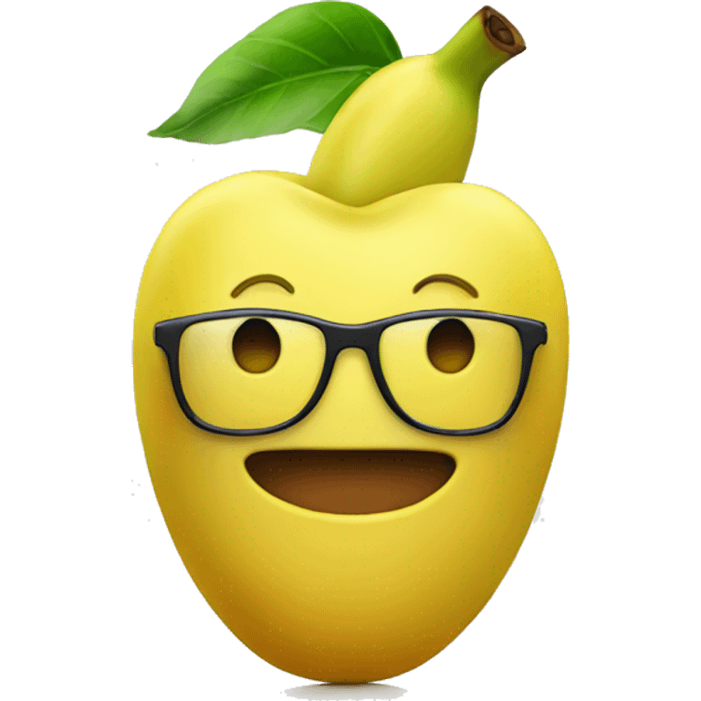 Apple wearing a banana as a jacket  emoji