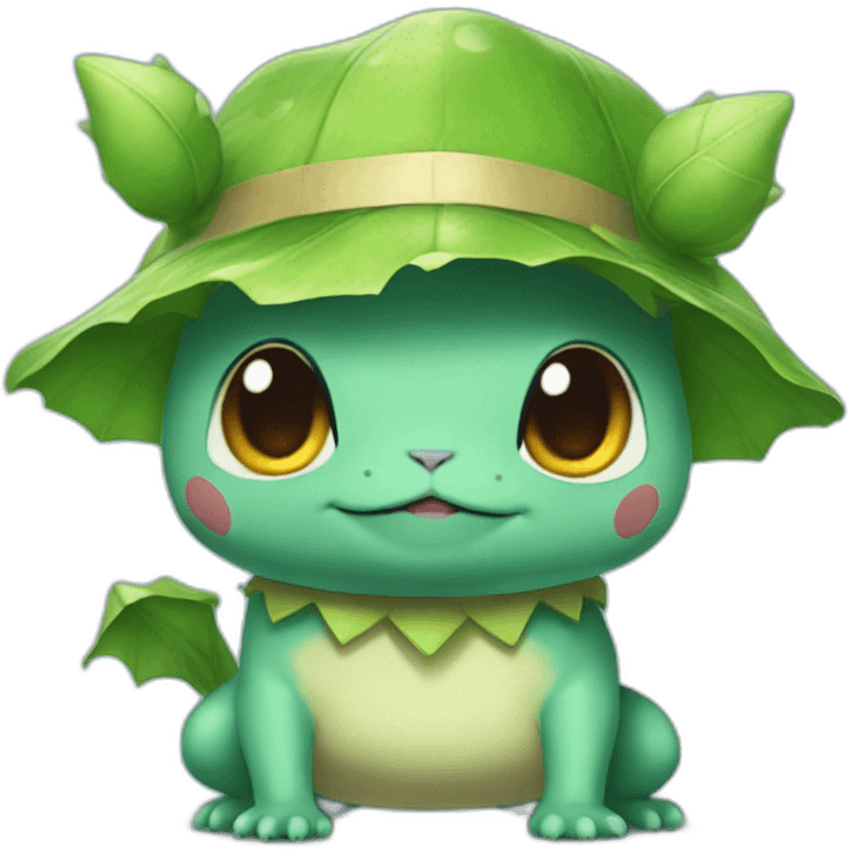 bulbasaur in a costume emoji