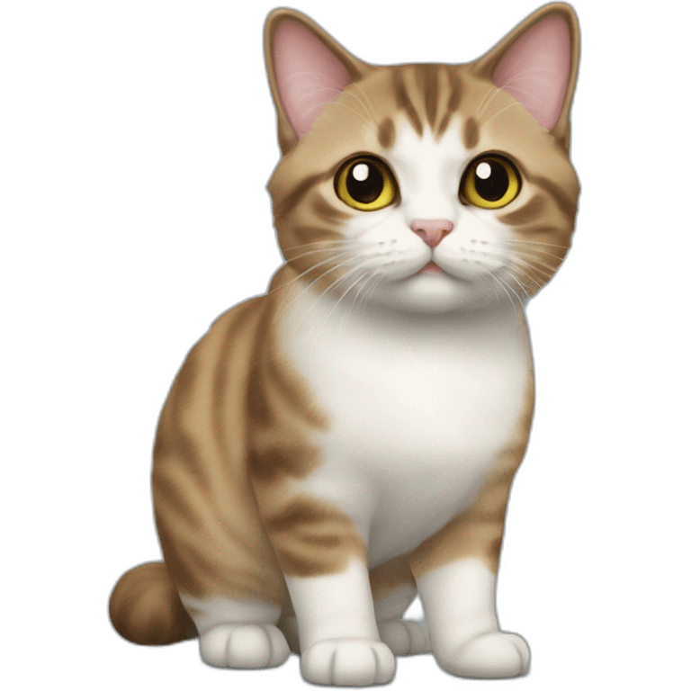 Munchkin cat full-height emoji