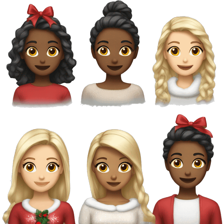 Christmas combos girly  emoji