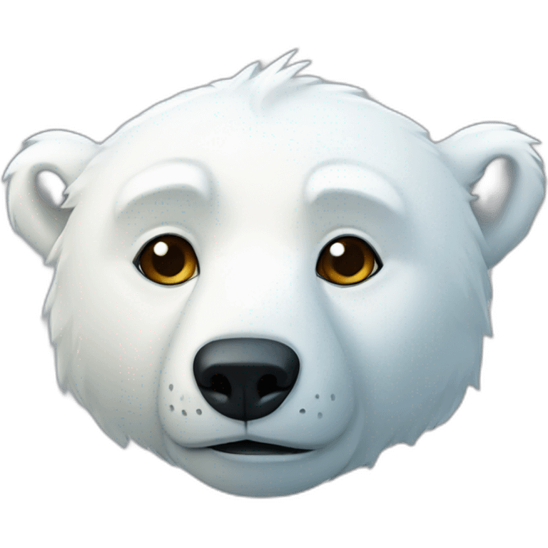 A polar bear jedi emoji