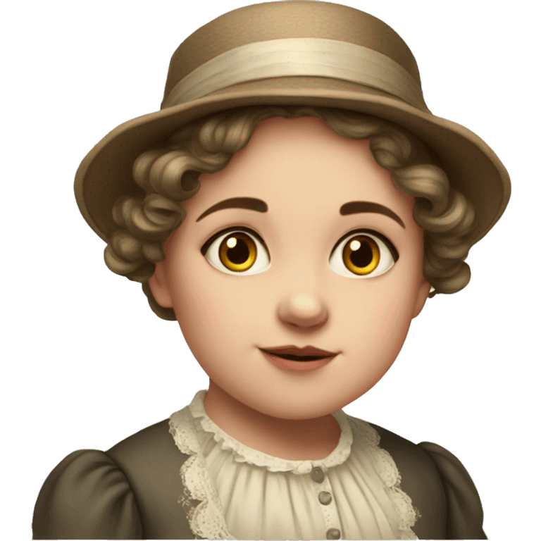 Victorian girl: age 1 without hat emoji