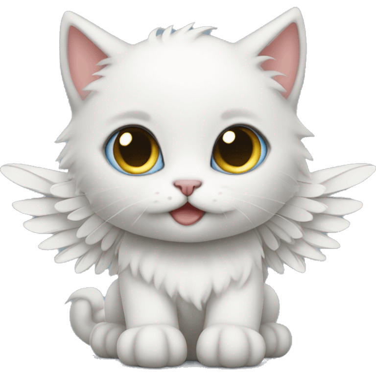 Kitten with wings  emoji