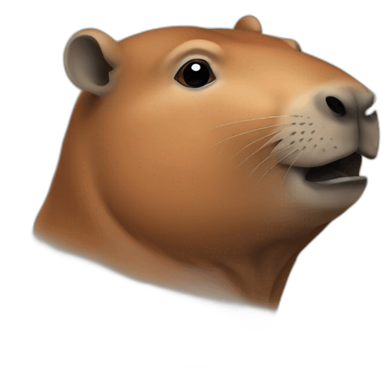 Capibara smoking emoji