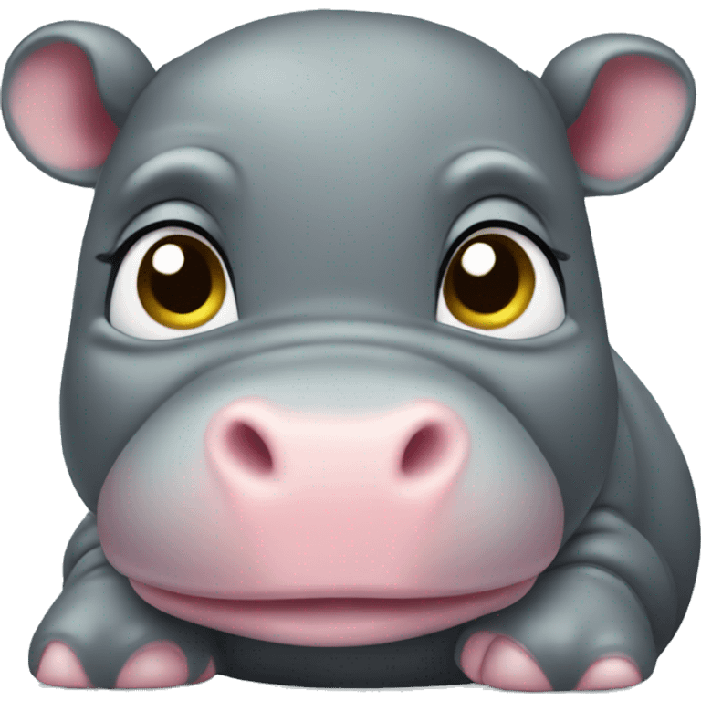 Moodeng baby hippo emoji