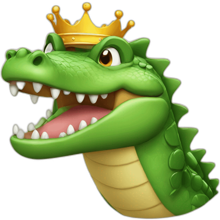 crocodile with crown emoji