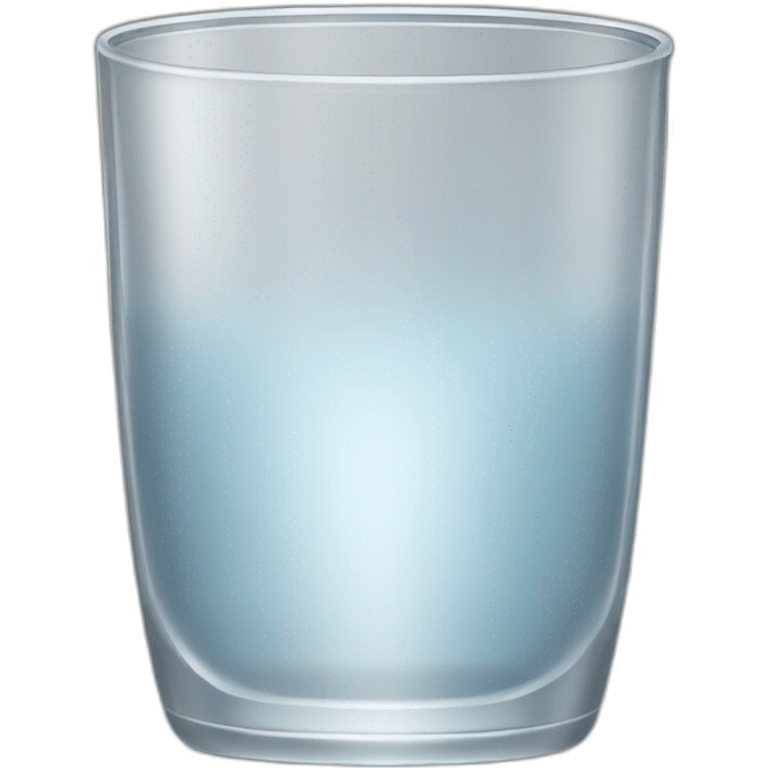 A silver water glass emoji