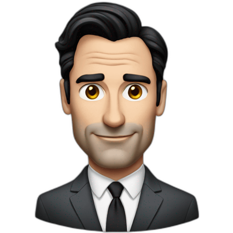 Jon hamm in suit emoji