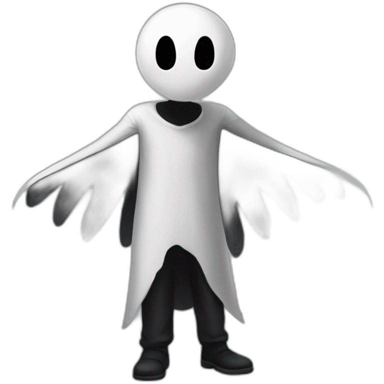 Wingding gaster, standing on the floor emoji