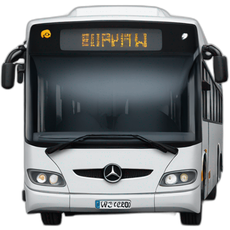 Bus Mercedes citaro sur route emoji