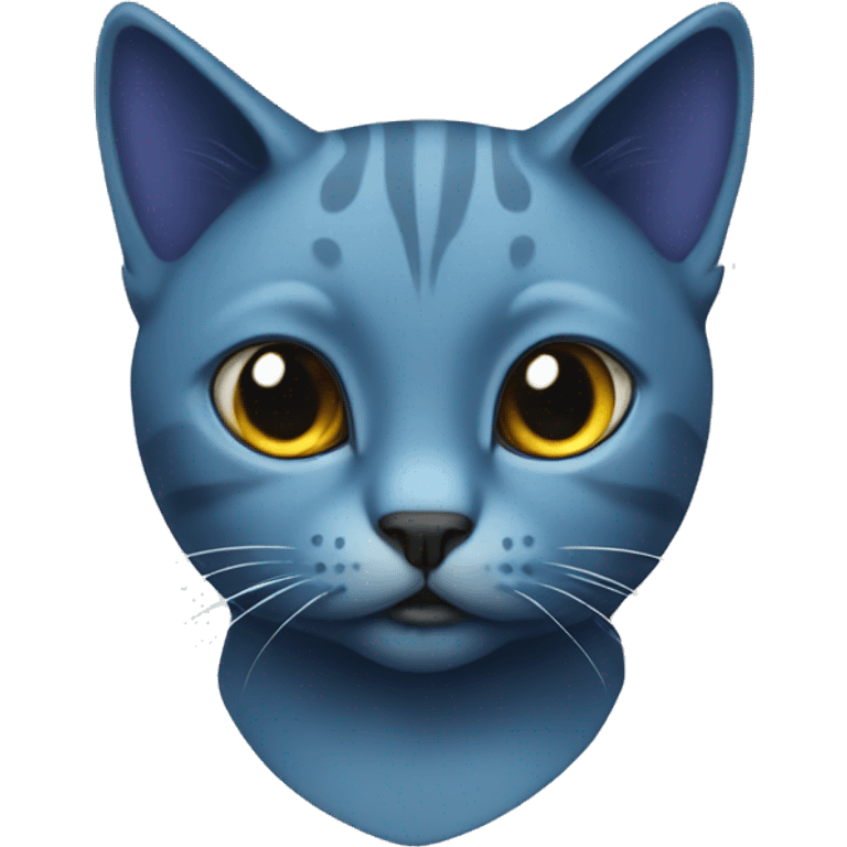 cat blue emoji