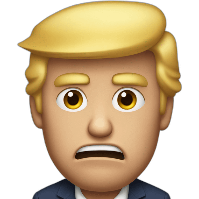 Donald Trump very ungry emoji