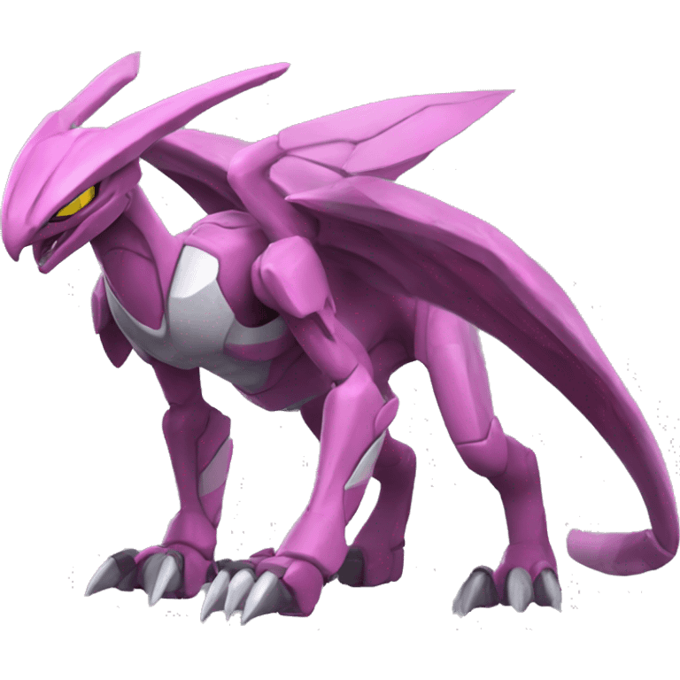  Edgy Palkia-Genesect-Raptor full body emoji