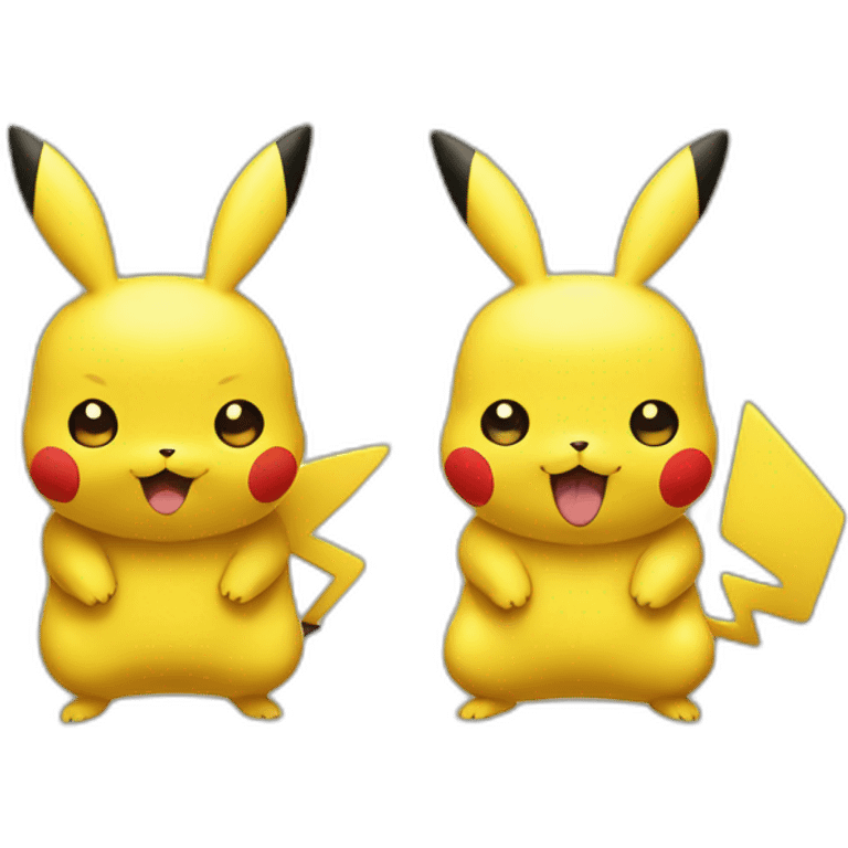 Pikachu et Salamèche emoji