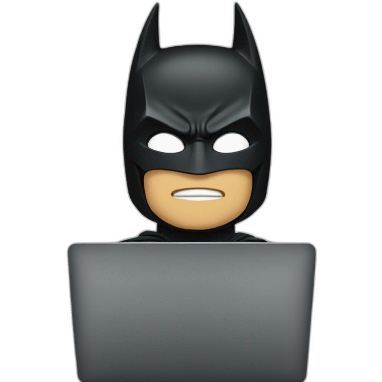 batman with laptop emoji