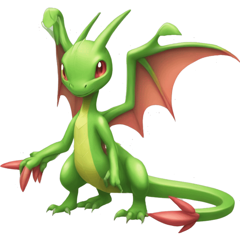 Full body shiny Flygon-Scyther-grovyle emoji