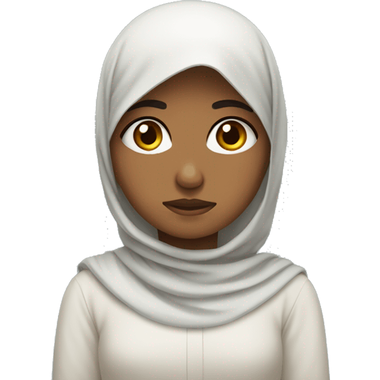 muslim girl sad face emoji