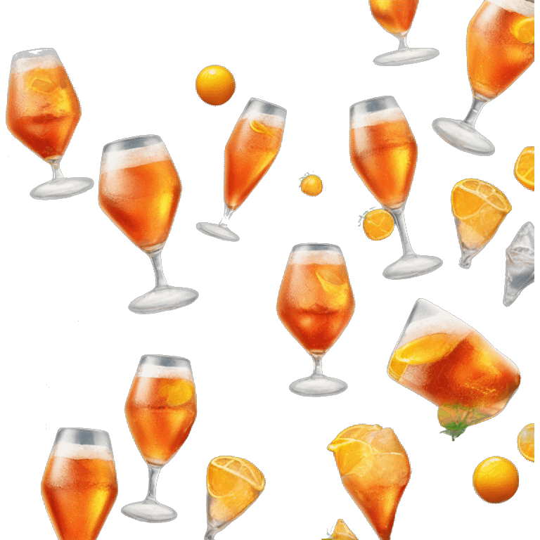 drei schöne Meerjungfrauen trinken aperol emoji