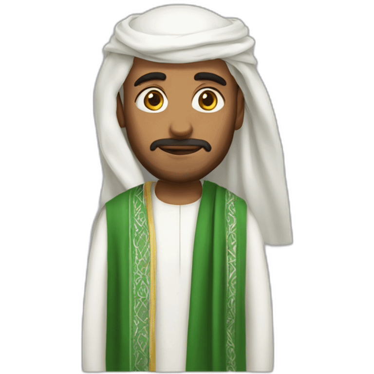 Saudi Man with Saudi cloths emoji