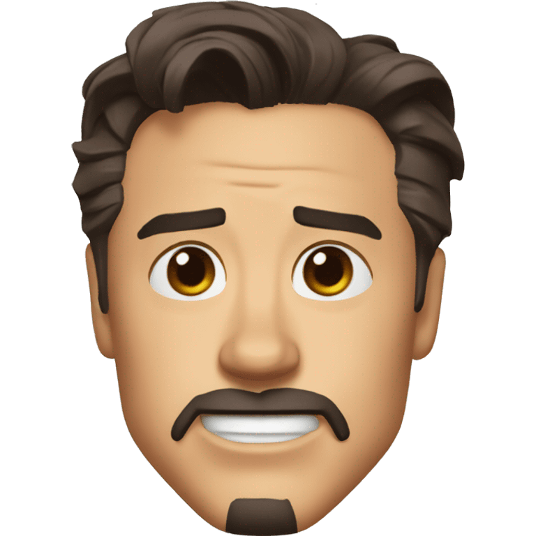 tony stark silly face emoji