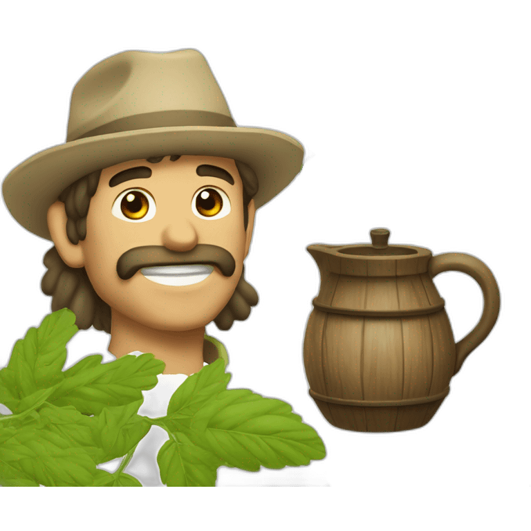 gaucho argentino toma yerba mate emoji