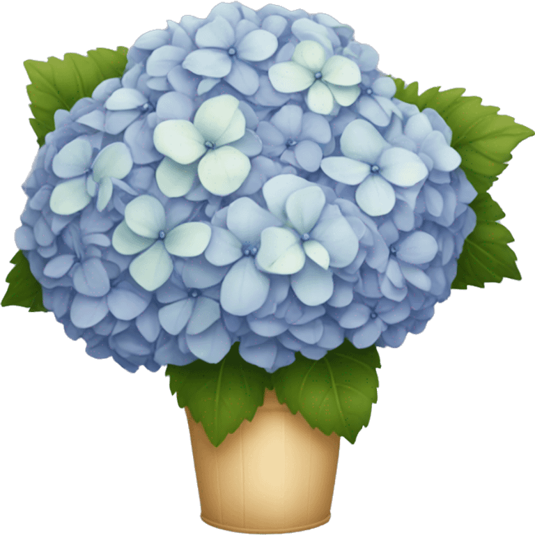 Big hydrangea bouquet with ribbon emoji