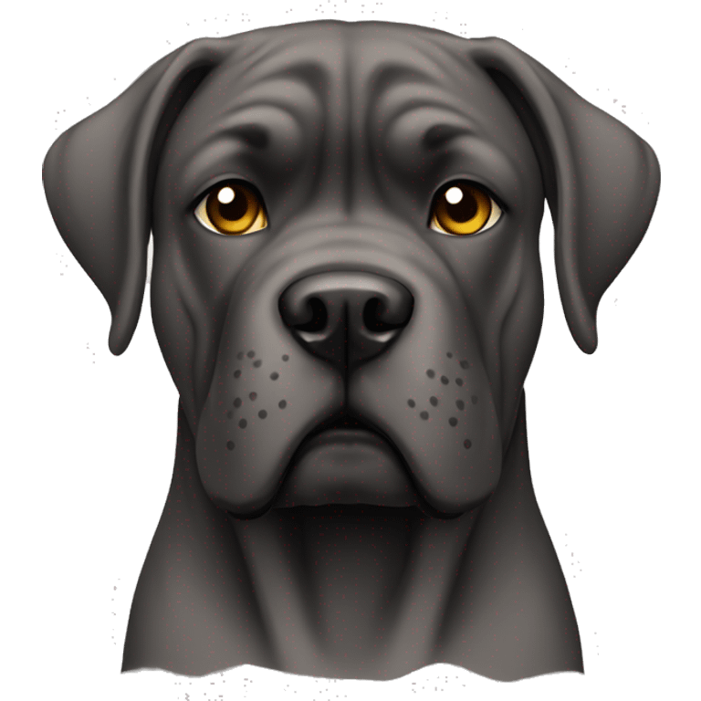 Cane corso with cropped ears emoji