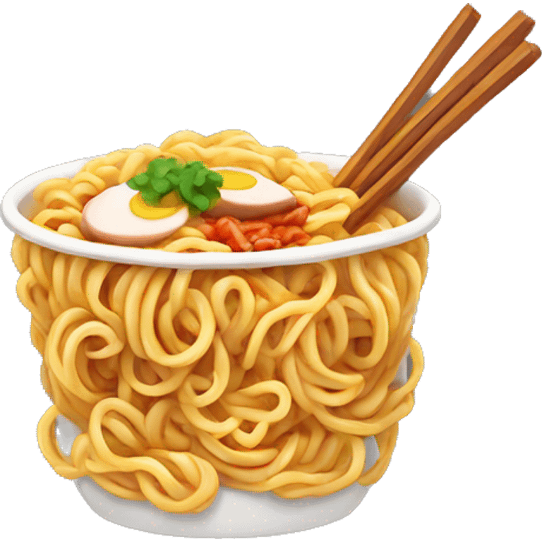 Hot chicken noodles ramen emoji