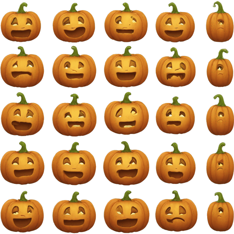 happy pumpkin emoji