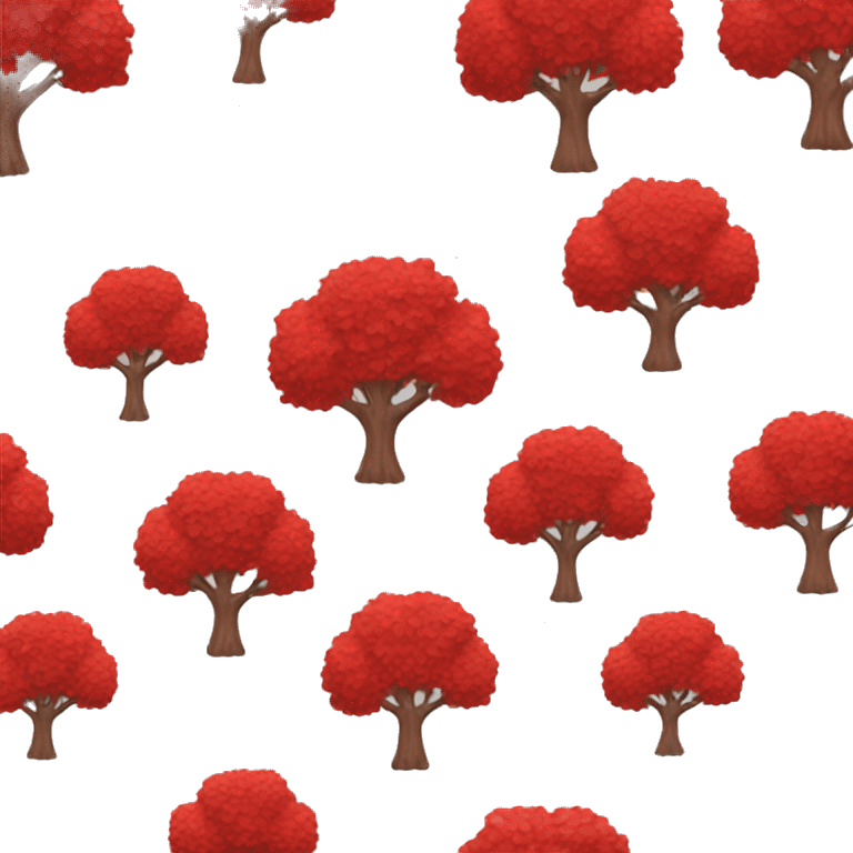 Red tree emoji