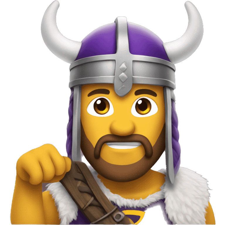 Vikings saying hi emoji