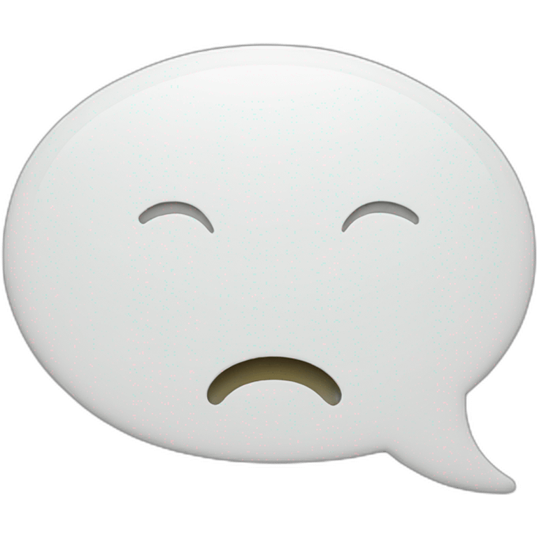 a white blank speech bubble emoji