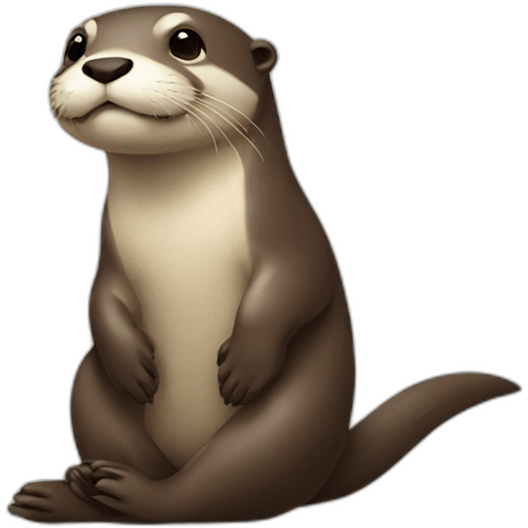 Otter on scales emoji