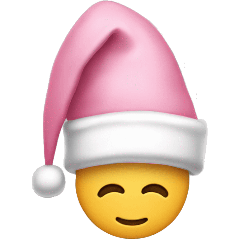 light pink santa hat emoji