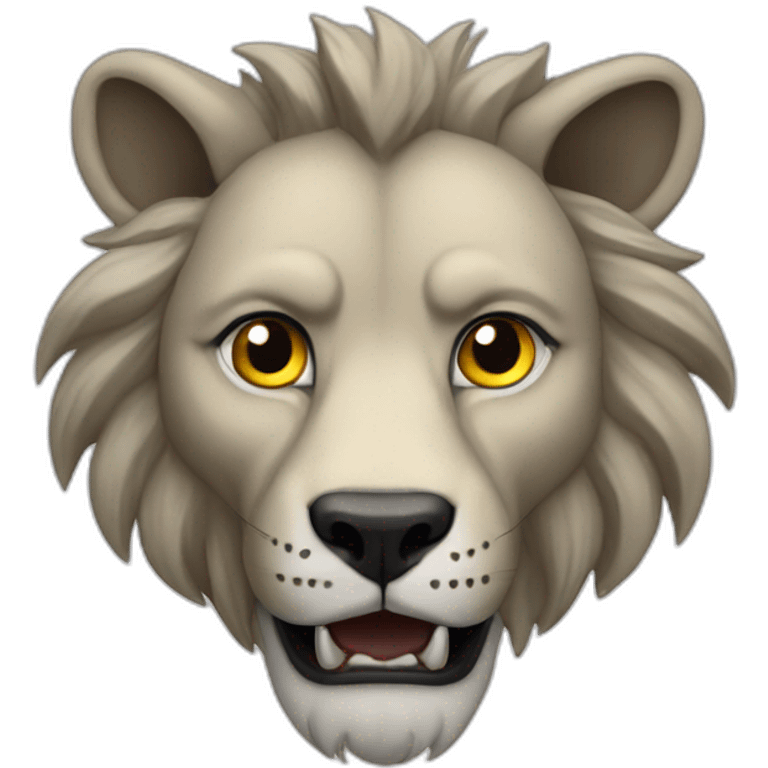 une chimer loup lion emoji