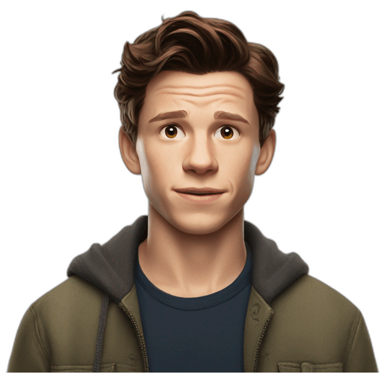 Tom Holland 0-Face emoji