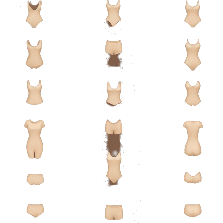 brown shapewear bodysuit emoji