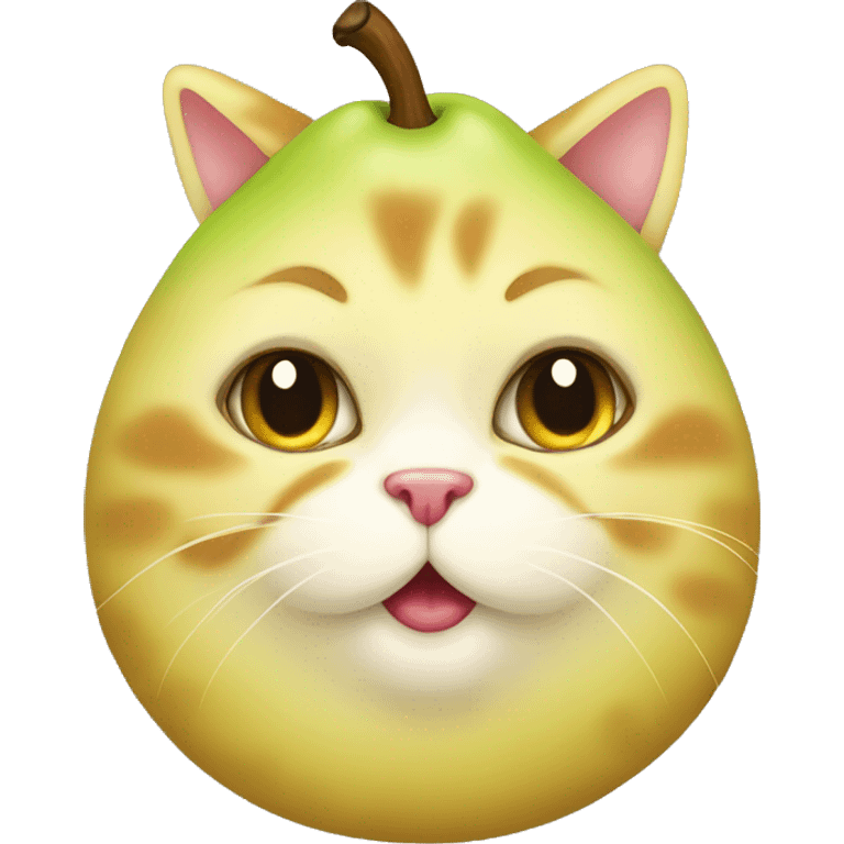 pear cat emoji