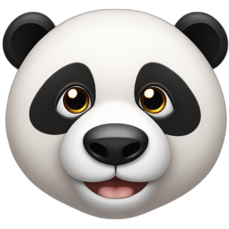 oso panda con anteojos emoji