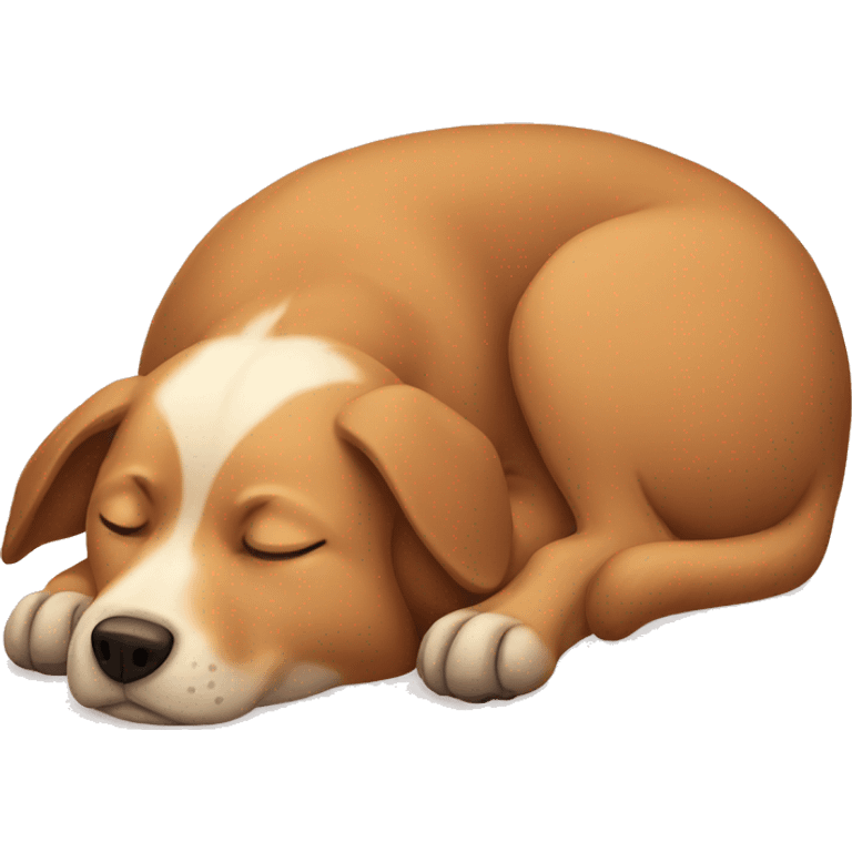 Dog sleeping  emoji