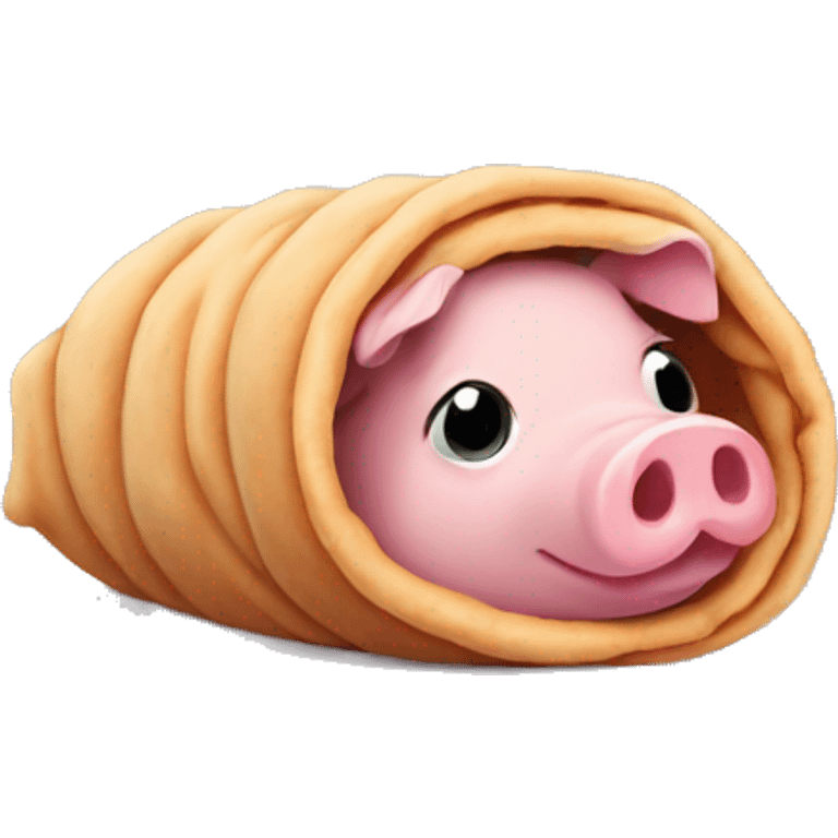 Pig in a blanket emoji