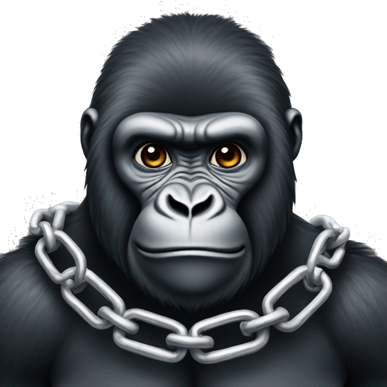 Gorilla with chain emoji