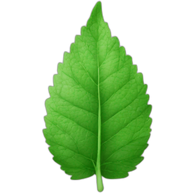 mint leaf emoji