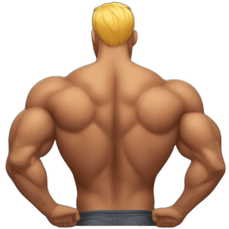 muscular backs emoji