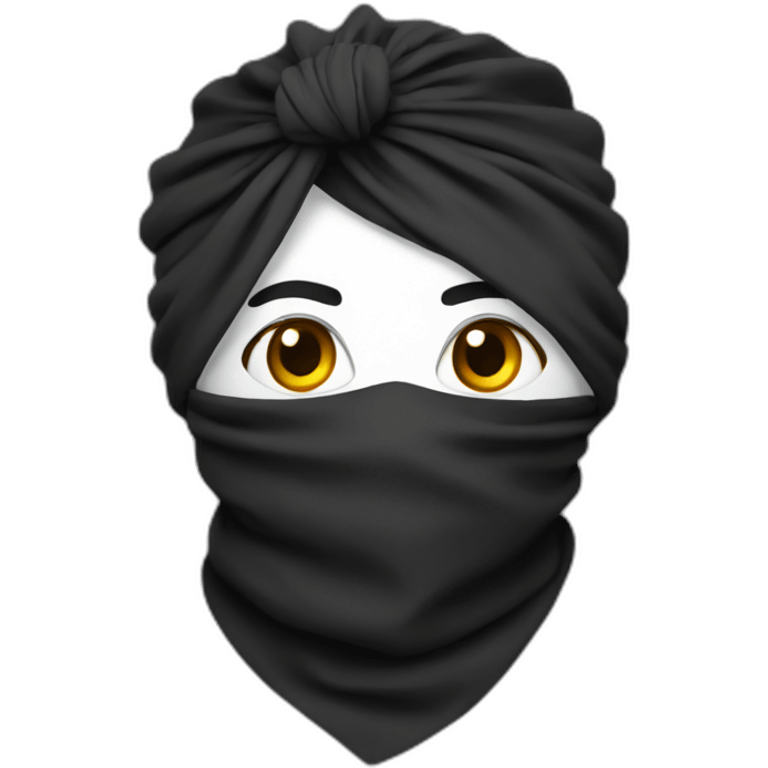 Bandana noir emoji