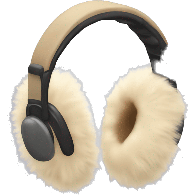 beige fur earmuffs emoji