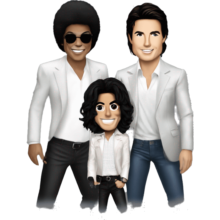 Michael Jackson, Cristiano Ronaldo and Tom Cruise emoji